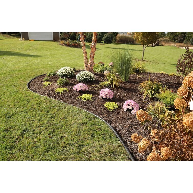 how to install landscape edging rubber plastic